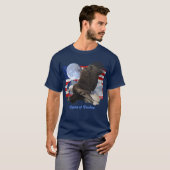 SPIRIT FREEDOM Bald Eagle Wildlife Apparel T-Shirt (Vorne ganz)