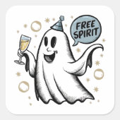Spirit Ghost Square Sticker Set (Vorderseite)