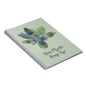 Spirit Green Circle Lotus Blume Nam Myoho Renge Notizblock (Rechte Seite)