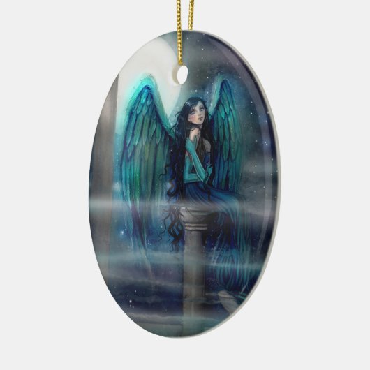 Spirit Guide Angel Fantasy Art von Molly Harrison Keramik Ornament (Links)