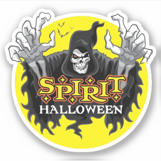 Spirit Halloween Aufkleber (Vorderseite)