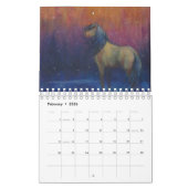 Spirit Horse Art Zwei Seiten Kleiner Kalender (Feb 2026)