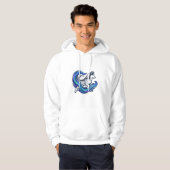 Spirit Husky Electric Blue Aura Graphic Hoodie (Vorne ganz)