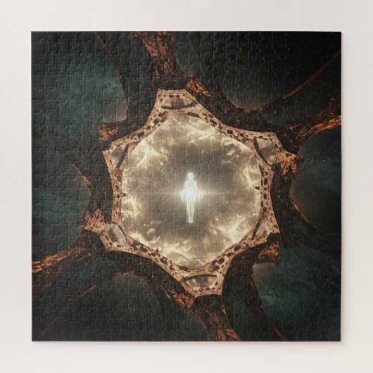 Spirit Inside Materials in Deep Dunkel Outer Space Puzzle (Vertikal)