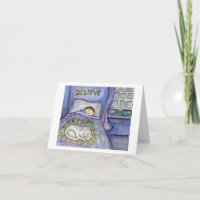 Spirit Kitty Cat Condolence Art Sympathy Card
