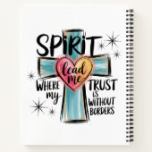 Spirit Lead Me Christlich-Notebook Notizblock (Rückseite)