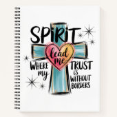 Spirit Lead Me Christlich-Notebook Notizblock (Vorderseite)
