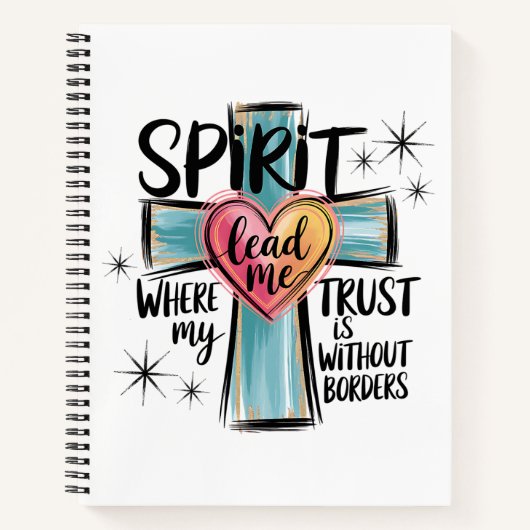 Spirit Lead Me Christlich-Notebook Notizblock (Vorderseite)