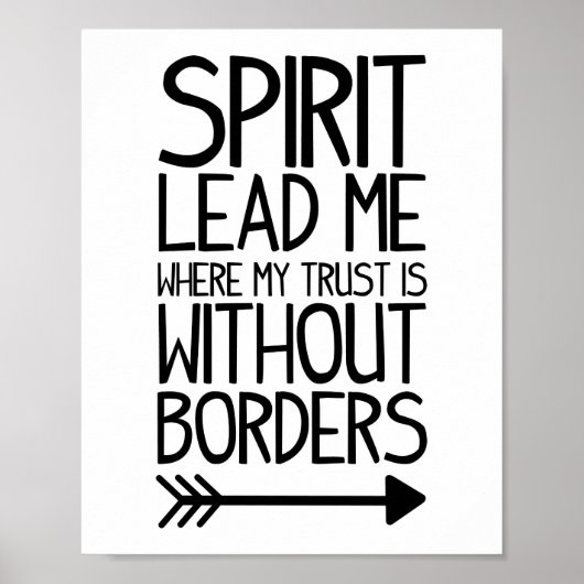 Spirit Lead Me Print Poster (Vorne)