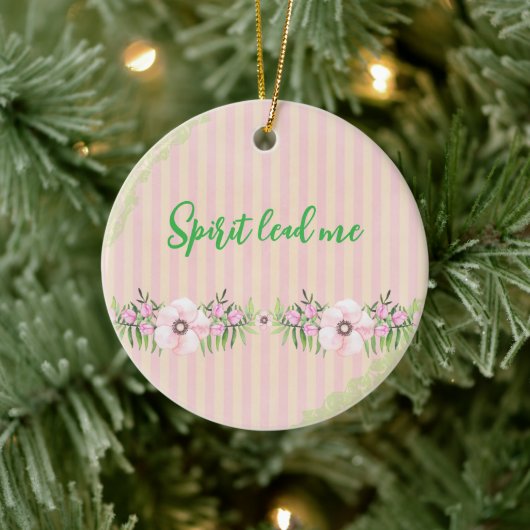 Spirit Lead Me Zitat Keramik Ornament (Baum)
