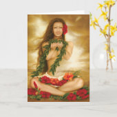 Spirit of Aloha by fine artist Lori Higgins. Karte (Gelbe Blume)