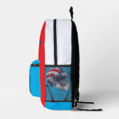 "Spirit of American Football – Stärke, Mut und Tea Bedruckter Rucksack (Rechts)
