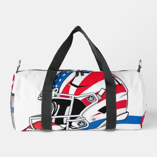 "Spirit of American Football – Stärke, Mut und Tea Duffle Bag (Rückseite)