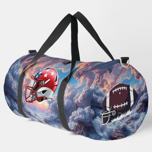"Spirit of American Football – Stärke, Mut und Tea Duffle Bag (Linke Ecke)