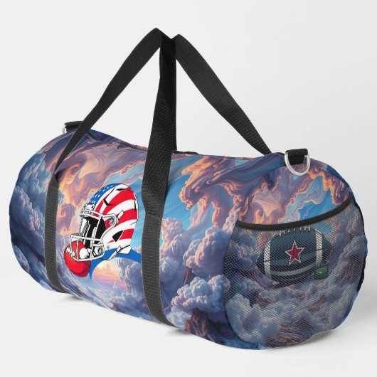 "Spirit of American Football – Stärke, Mut und Tea Duffle Bag (Rechte Ecke)