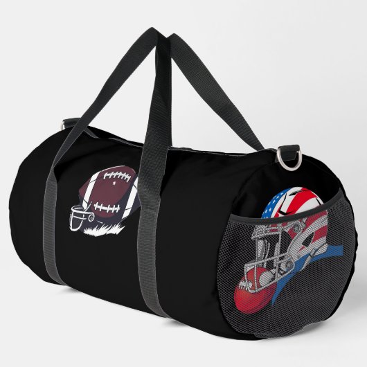 "Spirit of American Football – Stärke, Mut und Tea Duffle Bag (Rechte Ecke)