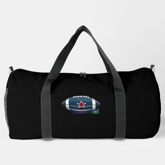 "Spirit of American Football – Stärke, Mut und Tea Duffle Bag (Rückseite)
