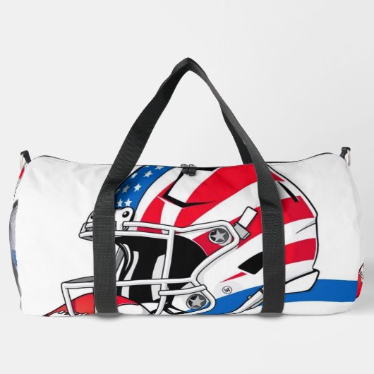"Spirit of American Football – Stärke, Mut und Tea Duffle Bag (Rückseite)