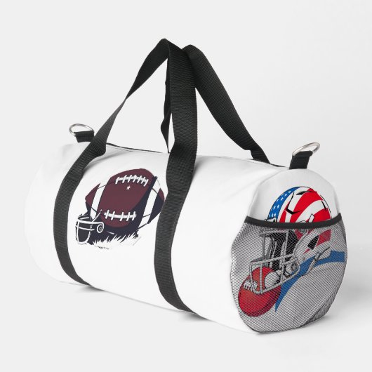 "Spirit of American Football – Stärke, Mut und Tea Duffle Bag (Rechte Ecke)