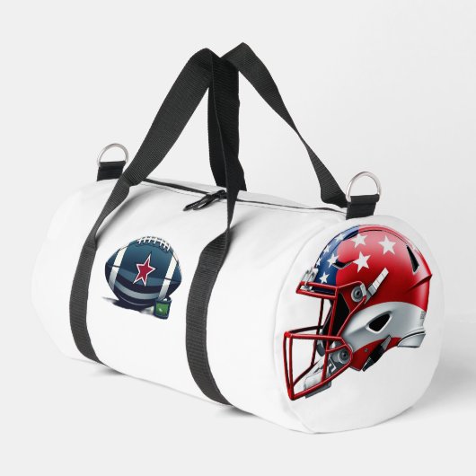 "Spirit of American Football – Stärke, Mut und Tea Duffle Bag (Linke Seite)