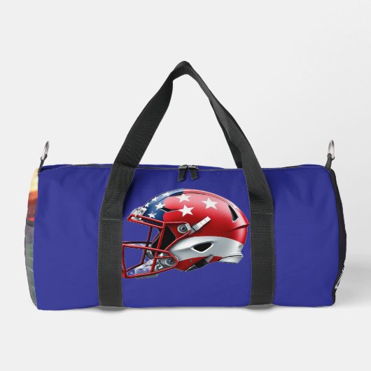 "Spirit of American Football – Stärke, Mut und Tea Duffle Bag (Rückseite)