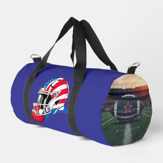 "Spirit of American Football – Stärke, Mut und Tea Duffle Bag (Rechte Ecke)