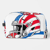 "Spirit of American Football – Stärke, Mut und Tea Waschbeutel (Vorderseite)