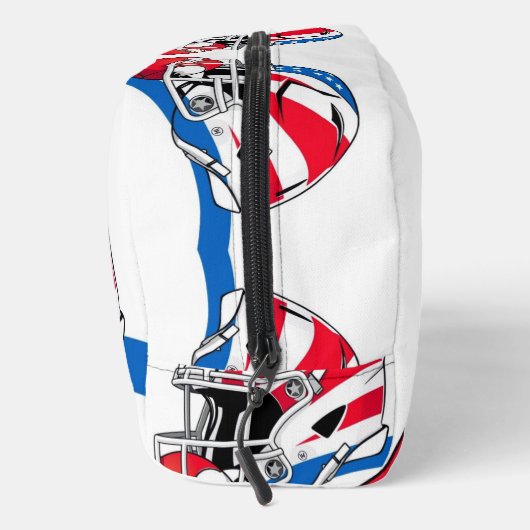 "Spirit of American Football – Stärke, Mut und Tea Waschbeutel (Rechts)