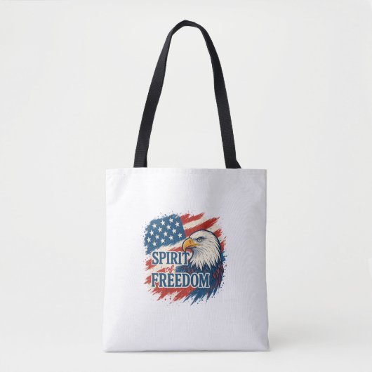 Spirit of American Freedom –Design for 4th of July Tasche (Vorderseite)