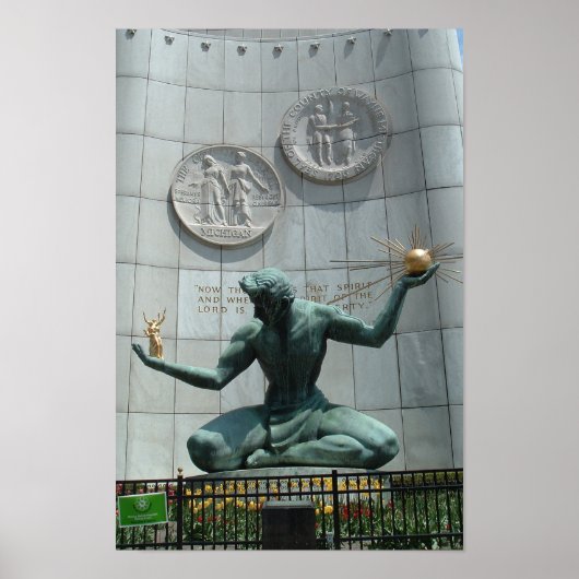 Spirit of Detroit Poster (Vorne)