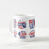 Spirit of Independence Fourth of July Kaffeetasse (Vorderseite Links)