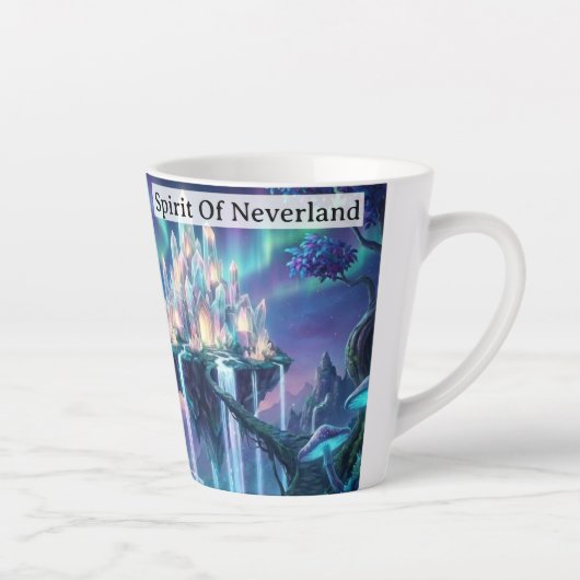 Spirit Of Neverland Never Grow Up Personalized Milchtasse (Rechts)