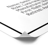 Spirit of St. Louis - Airplane Blueprint Plans PD Poster (Ecke)