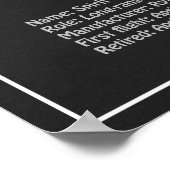 Spirit of St. Louis - Airplane Blueprint Plans PD Poster (Ecke)