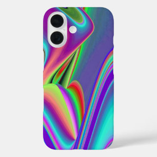 Spirit of Summer Breeze , Abstrakt 3D Rainbowart iPhone 16 Hülle