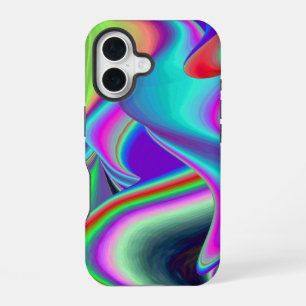 Spirit of Summer Breeze , Abstrakt 3D Rainbowart iPhone 16 Hülle
