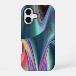 Spirit of Summer Breeze , Abstrakt 3D Rainbowart iPhone 16 Hülle