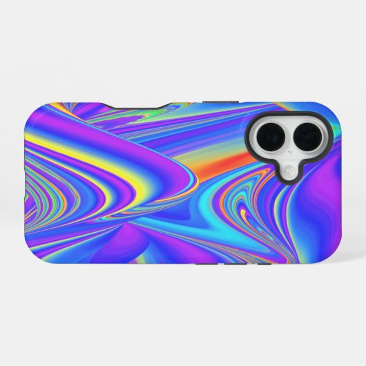 Spirit of Summer Breeze , Abstrakt 3D Rainbowart iPhone 16 Hülle (Rückseite (Horizontal))
