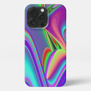 Spirit of Summer Breeze , Abstrakt 3D Rainbowart iPhone 13 Pro Hülle