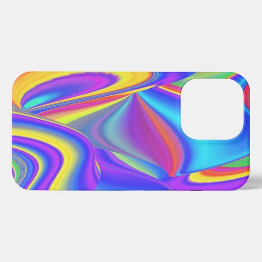 Spirit of Summer Breeze , Abstrakt 3D Rainbowart iPhone Hülle (Rückseite (Horizontal))