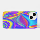 Spirit of Summer Breeze , Abstrakt 3D Rainbowart iPhone Hülle (Rückseite (Horizontal))