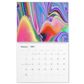 Spirit of Summer Breeze Abstrakt 3D Rainbowart Kalender (Feb 2027)