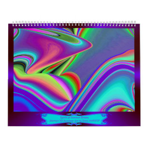 Spirit of Summer Breeze Abstrakt 3D Rainbowart Kalender