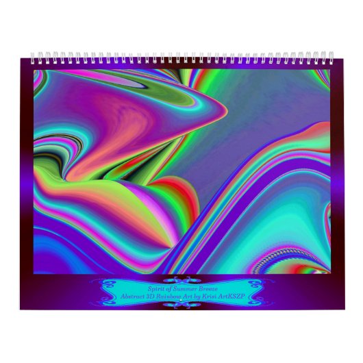 Spirit of Summer Breeze Abstrakt 3D Rainbowart Kalender (Titelbild)