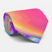 Spirit of Summer Breeze , Abstrakt 3D Rainbowart Krawatte (Gerollt)