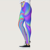 Spirit of Summer Breeze , Abstrakt 3D Rainbowart Leggings (Links)