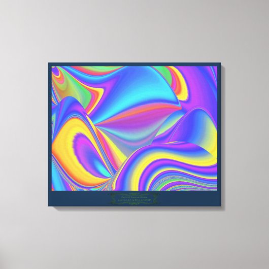 Spirit of Summer Breeze Abstrakt 3D Rainbowart Leinwanddruck (Vorderseite)
