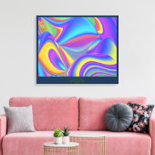 Spirit of Summer Breeze Abstrakt 3D Rainbowart Leinwanddruck (Insitu (Wohnzimmer))