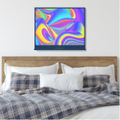 Spirit of Summer Breeze Abstrakt 3D Rainbowart Leinwanddruck (Insitu (Schlafzimmer))