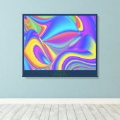 Spirit of Summer Breeze Abstrakt 3D Rainbowart Leinwanddruck (Insitu (Holzboden))